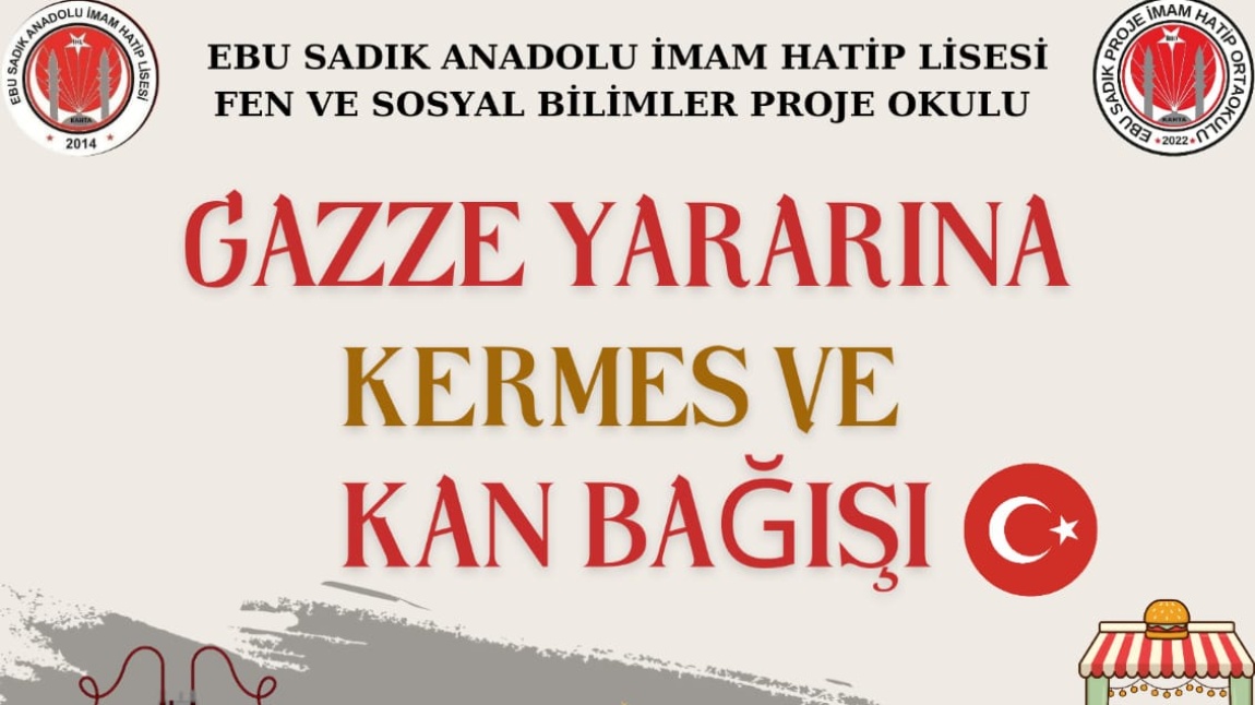 GELENEKSEL OLARAK YAPTIĞIMIZ KERMESİMİZE VE KIZILAY’A KAN BAĞIŞI KAMPANYAMIZA DAVETLİSİNİZ….